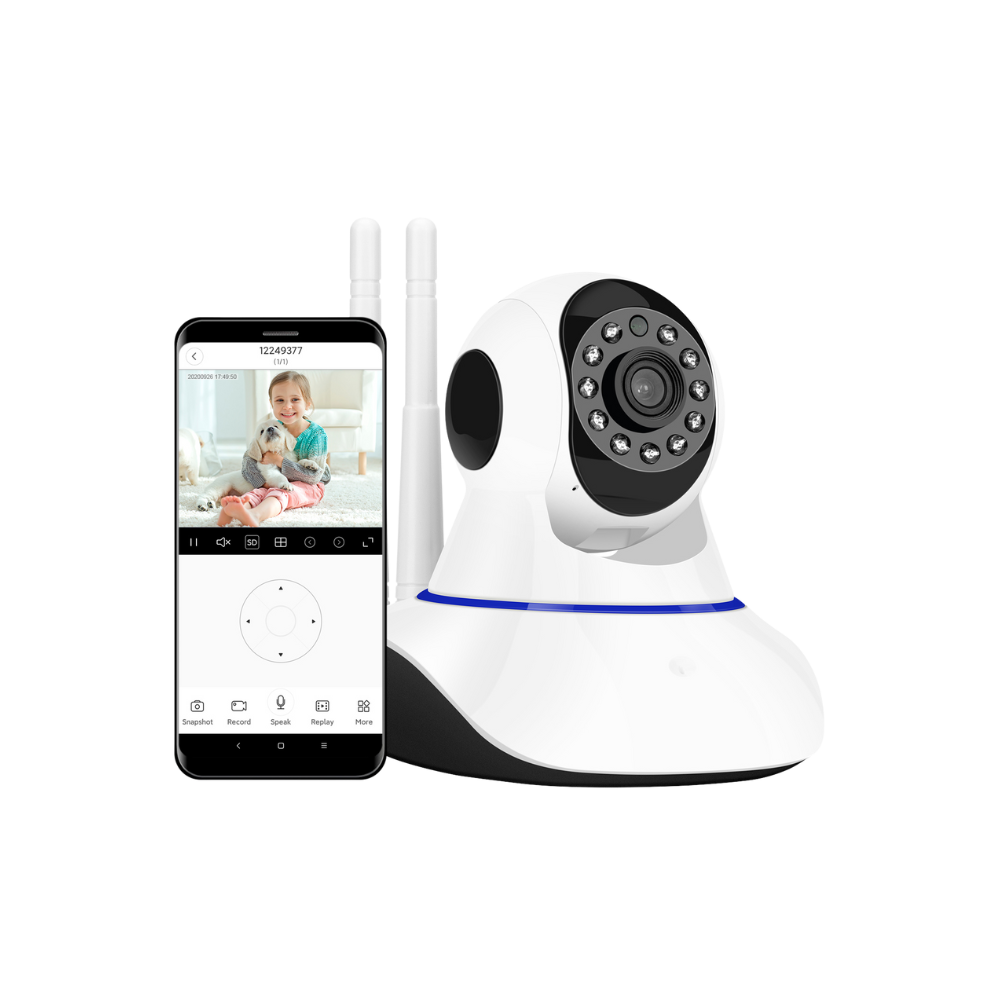 كاميرا مراقبة لاسلكية ذكية عالية الدقة من الهند الجديدة مزودة بتقنية IP WiFi | تتبع الحركة | رؤية ليلية | صوت ثنائي الاتجاه 